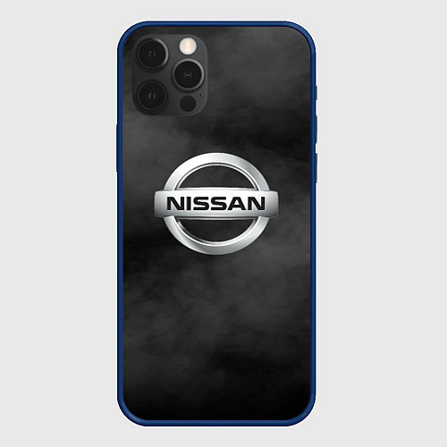 Чехол iPhone 12 Pro Max NISSAN / 3D-Тёмно-синий – фото 1