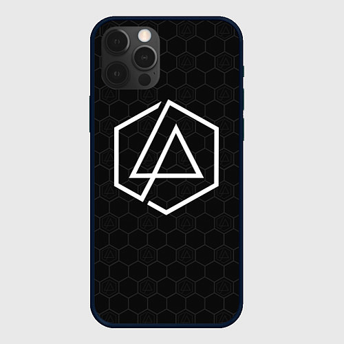 Чехол iPhone 12 Pro Max LINKIN PARK / 3D-Черный – фото 1