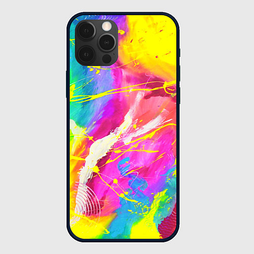 Чехол iPhone 12 Pro Max ТИ-ДАЙ / 3D-Черный – фото 1