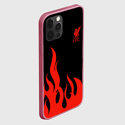 Чехол для iPhone 12 Pro Max Liverpool F C, цвет: 3D-малиновый — фото 2