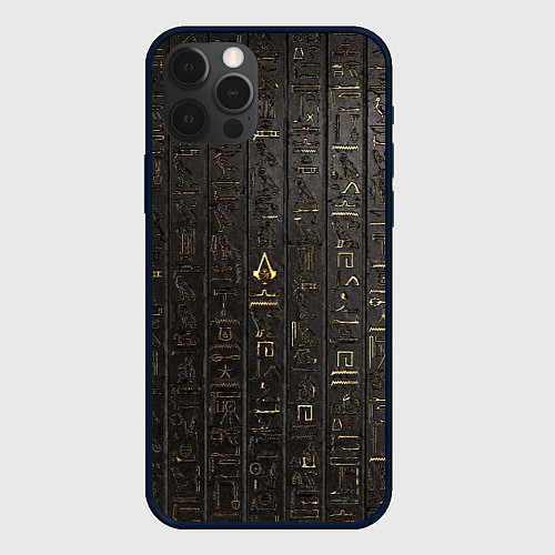 Чехол iPhone 12 Pro Max ASSASSINS CREED:ORIGINS / 3D-Черный – фото 1