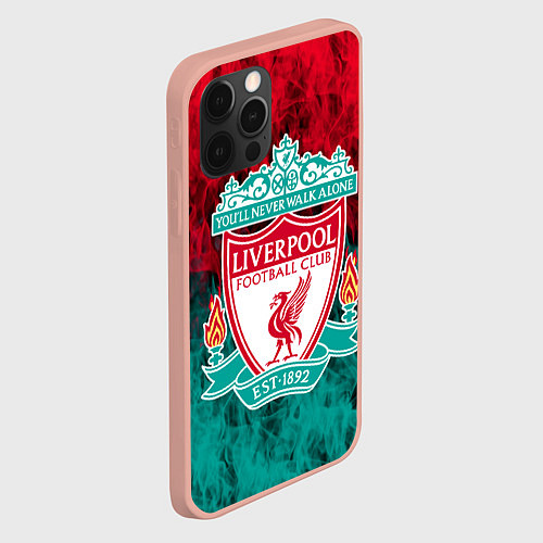 Чехол iPhone 12 Pro Max LIVERPOOL / 3D-Светло-розовый – фото 2