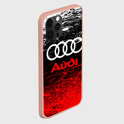 Чехол для iPhone 12 Pro Max AUDI, цвет: 3D-светло-розовый — фото 2