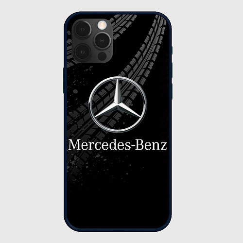 Чехол iPhone 12 Pro Max MERCEDES / 3D-Черный – фото 1