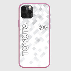 Чехол для iPhone 12 Pro Max TOYOTA, цвет: 3D-малиновый