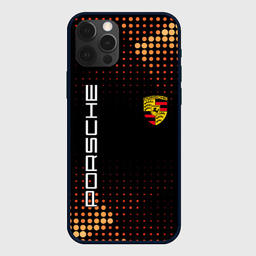 Чехол iPhone 12 Pro Max PORSCHE / 3D-Черный – фото 1