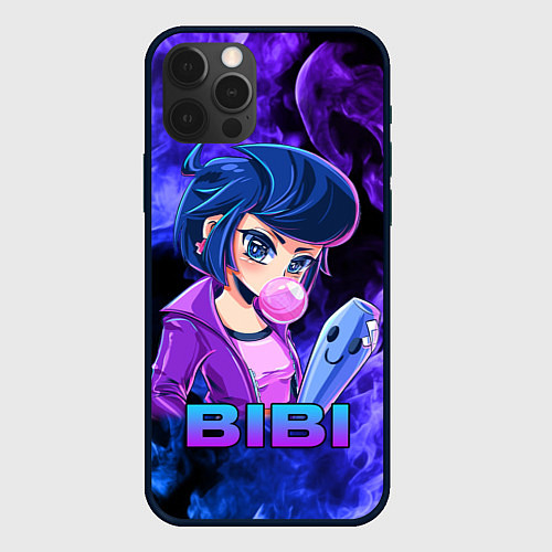 Чехол iPhone 12 Pro Max BRAWL STARS BIBI / 3D-Черный – фото 1