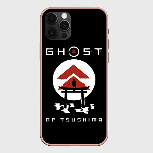 Чехол iPhone 12 Pro Max Ghost of Tsushima / 3D-Светло-розовый – фото 1