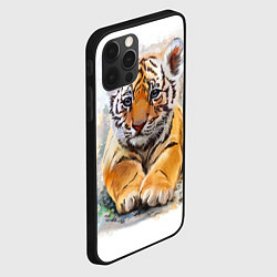 Чехол для iPhone 12 Pro Max Tiger Art, цвет: 3D-черный — фото 2