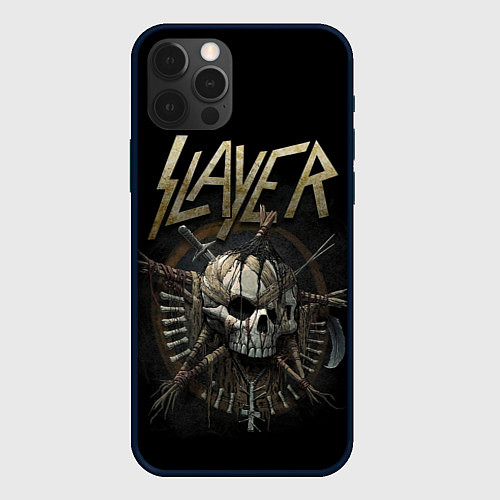 Чехол iPhone 12 Pro Max Slayer / 3D-Черный – фото 1