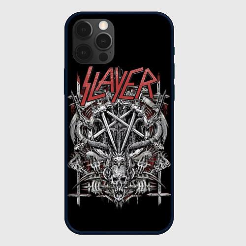 Чехол iPhone 12 Pro Max Slayer / 3D-Черный – фото 1