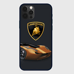 Чехол iPhone 12 Pro Max Lamborghini- motorsport