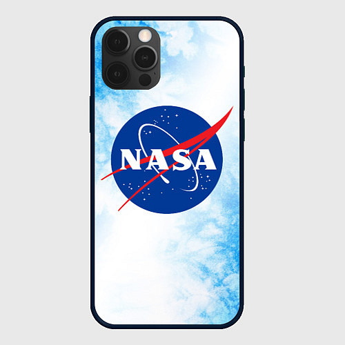 Чехол iPhone 12 Pro Max NASA НАСА / 3D-Черный – фото 1