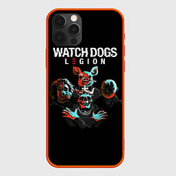 Чехол для iPhone 12 Pro Max Watch Dogs Legion, цвет: 3D-красный