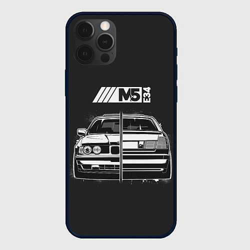 Чехол iPhone 12 Pro Max BMW / 3D-Черный – фото 1