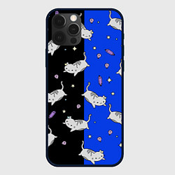 Чехол для iPhone 12 Pro Max КИСЫ, цвет: 3D-черный