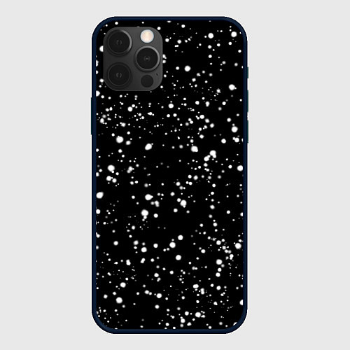 Чехол iPhone 12 Pro Max Snow / 3D-Черный – фото 1