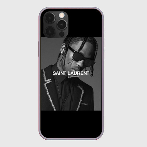 Чехол iPhone 12 Pro Max Travis Scott SL / 3D-Серый – фото 1