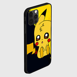 Чехол для iPhone 12 Pro Max ПикачуPikachu, цвет: 3D-черный — фото 2