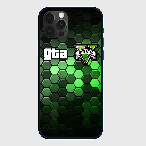 Чехол iPhone 12 Pro Max GTA 5 ГТА 5 / 3D-Черный – фото 1