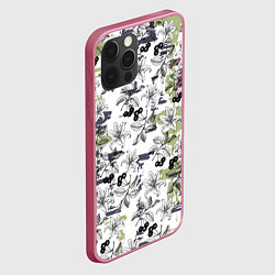 Чехол для iPhone 12 Pro Max Лилии, цвет: 3D-малиновый — фото 2
