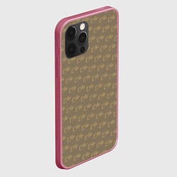 Чехол для iPhone 12 Pro Max Будь Добрее, цвет: 3D-малиновый — фото 2