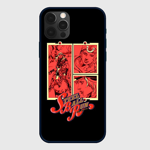 Чехол iPhone 12 Pro Max JoJo Bizarre Adventure / 3D-Черный – фото 1