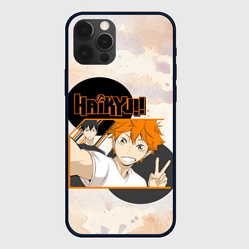 Чехол iPhone 12 Pro Max Haikyuu / 3D-Черный – фото 1