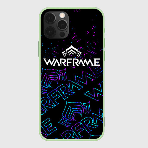 Чехол iPhone 12 Pro Max WARFRAME ВАРФРЕЙМ / 3D-Салатовый – фото 1