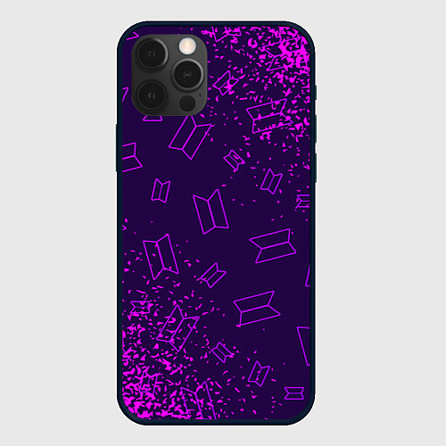 Чехол iPhone 12 Pro Max BTS БТС / 3D-Черный – фото 1