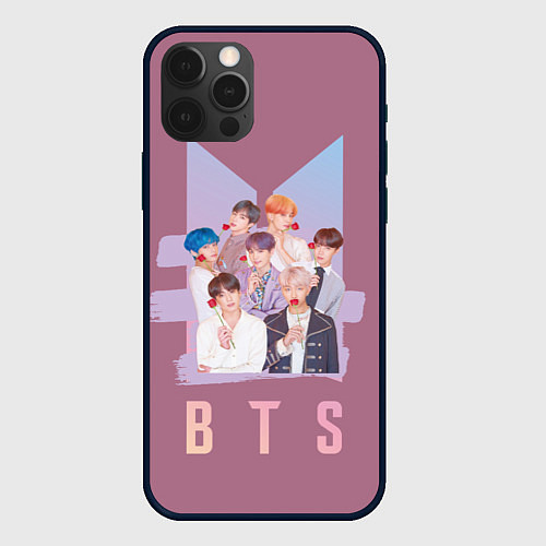 Чехол iPhone 12 Pro Max BTS / 3D-Черный – фото 1