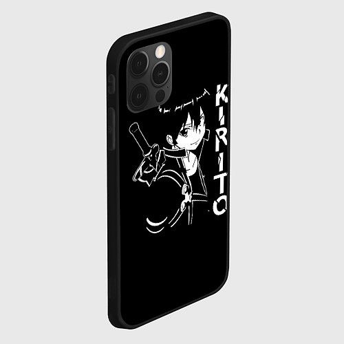 Чехол iPhone 12 Pro Max Kirito / 3D-Черный – фото 2