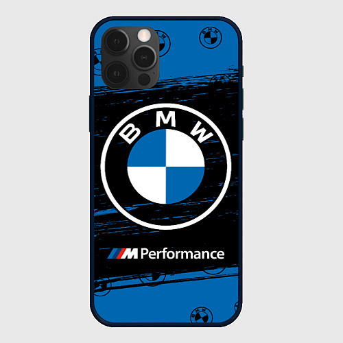 Чехол iPhone 12 Pro Max BMW БМВ / 3D-Черный – фото 1