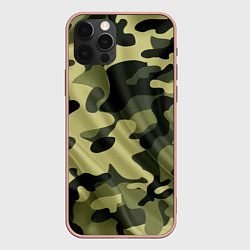 Чехол для iPhone 12 Pro Max Милитари, цвет: 3D-светло-розовый