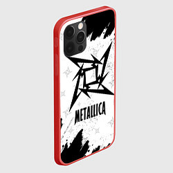 Чехол для iPhone 12 Pro Max METALLICA МЕТАЛЛИКА, цвет: 3D-красный — фото 2