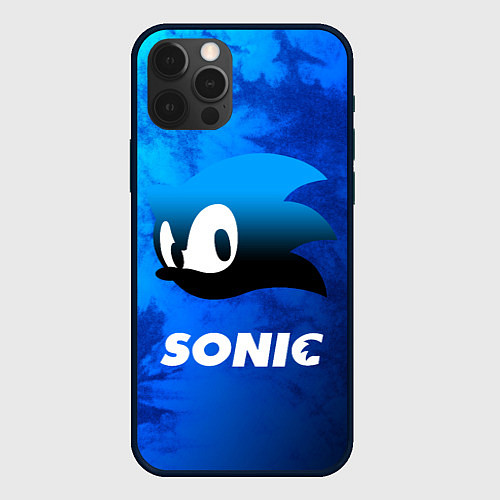 Чехол iPhone 12 Pro Max СОНИК SONIC / 3D-Черный – фото 1