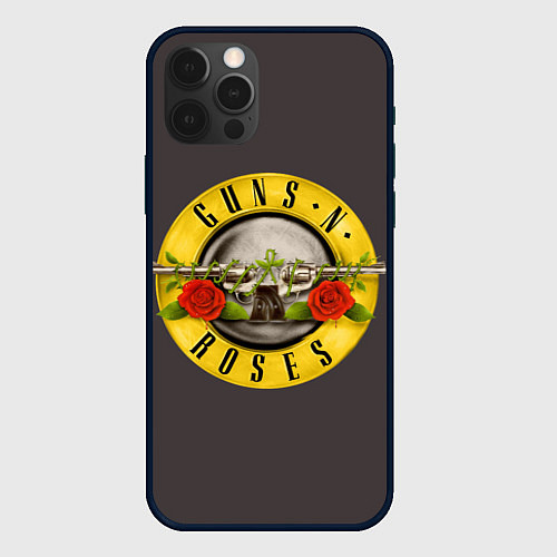 Чехол iPhone 12 Pro Max Guns n Roses / 3D-Черный – фото 1