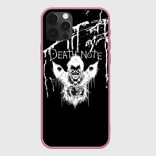 Чехол iPhone 12 Pro Max Death Note / 3D-Малиновый – фото 1