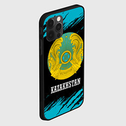 Чехол для iPhone 12 Pro Max KAZAKHSTAN КАЗАХСТАН, цвет: 3D-черный — фото 2