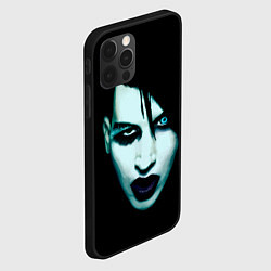Чехол для iPhone 12 Pro Max Marilyn Manson, цвет: 3D-черный — фото 2