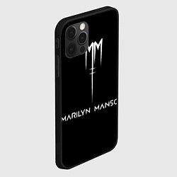 Чехол для iPhone 12 Pro Max Marilyn Manson, цвет: 3D-черный — фото 2