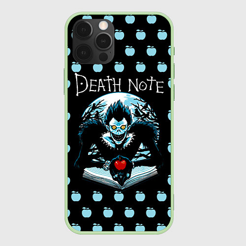 Чехол iPhone 12 Pro Max Death Note / 3D-Салатовый – фото 1
