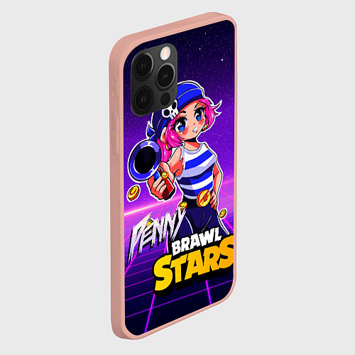 Чехол iPhone 12 Pro Max Penny Brawl Stars / 3D-Светло-розовый – фото 2