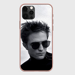 Чехол для iPhone 12 Pro Max ROBERT PATTINSON, цвет: 3D-светло-розовый