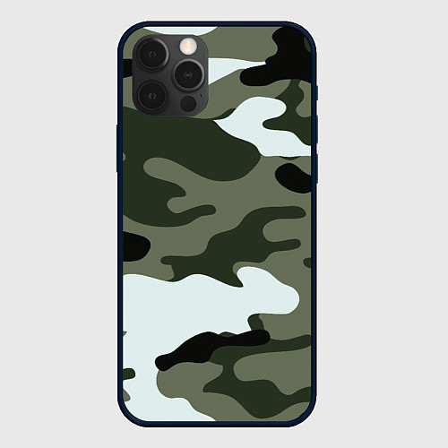 Чехол iPhone 12 Pro Max Camouflage 2 / 3D-Черный – фото 1