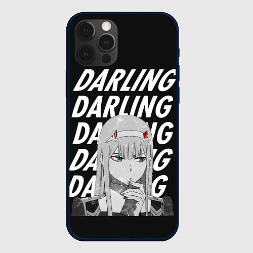 Чехол iPhone 12 Pro Max ZeroTwo Darling in the Franx / 3D-Черный – фото 1