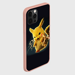 Чехол для iPhone 12 Pro Max Pikachu Pika Pika, цвет: 3D-светло-розовый — фото 2