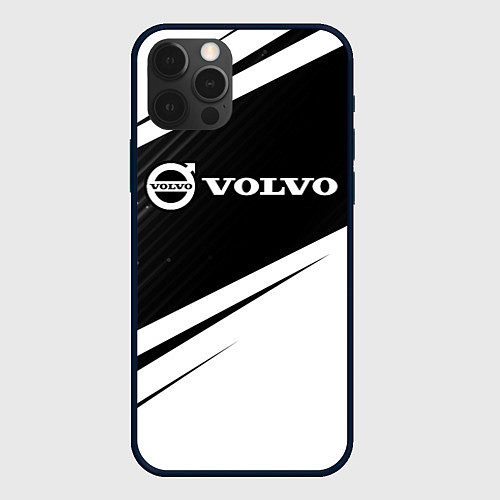 Чехол iPhone 12 Pro Max VOLVO Вольво / 3D-Черный – фото 1