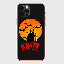 Чехол iPhone 12 Pro Max What Cat Halloween