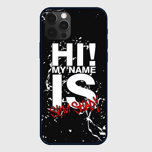 Чехол iPhone 12 Pro Max EMINEM / 3D-Черный – фото 1